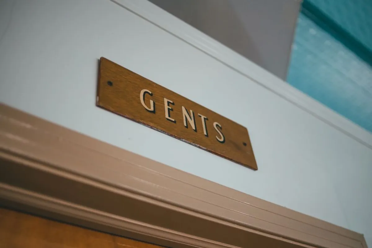 restroom door
